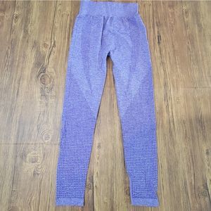 Purple High Waisted Seamless Yoga Leggings - Size Large